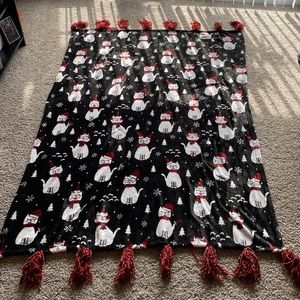 Cat Christmas Blanket